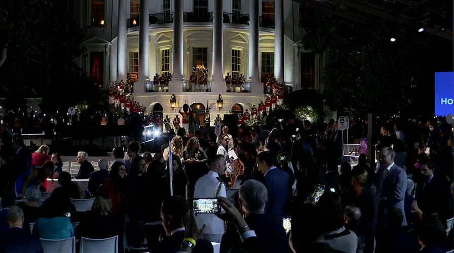 President Biden and Dr. Jill Biden deliver remarks on the White House South Lawn