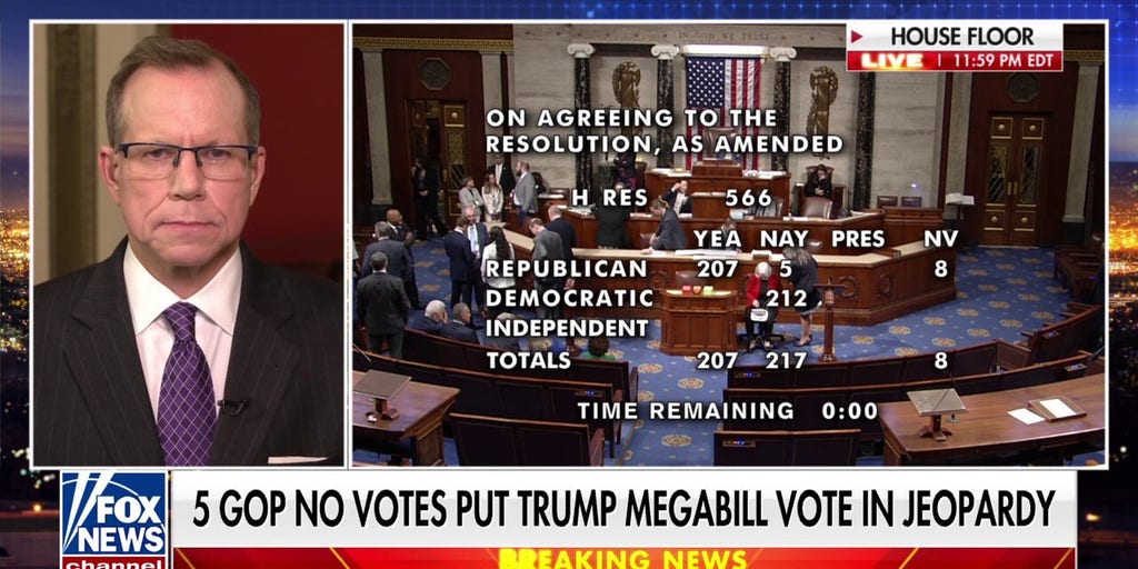 House procedural vote remains open as handful of Republicans have yet to vote