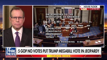 House procedural vote remains open as handful of Republicans have yet to vote 