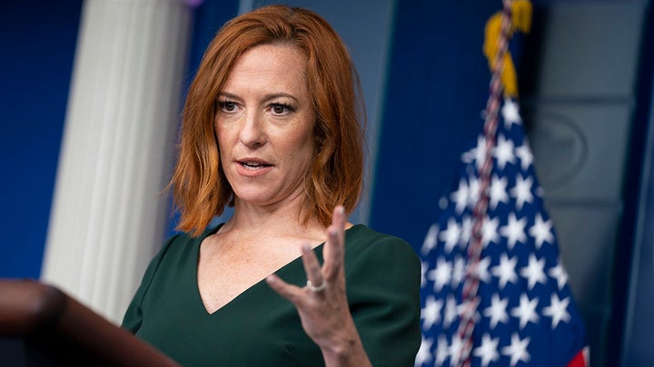 White House press secretary Jen Psaki holds press briefing.