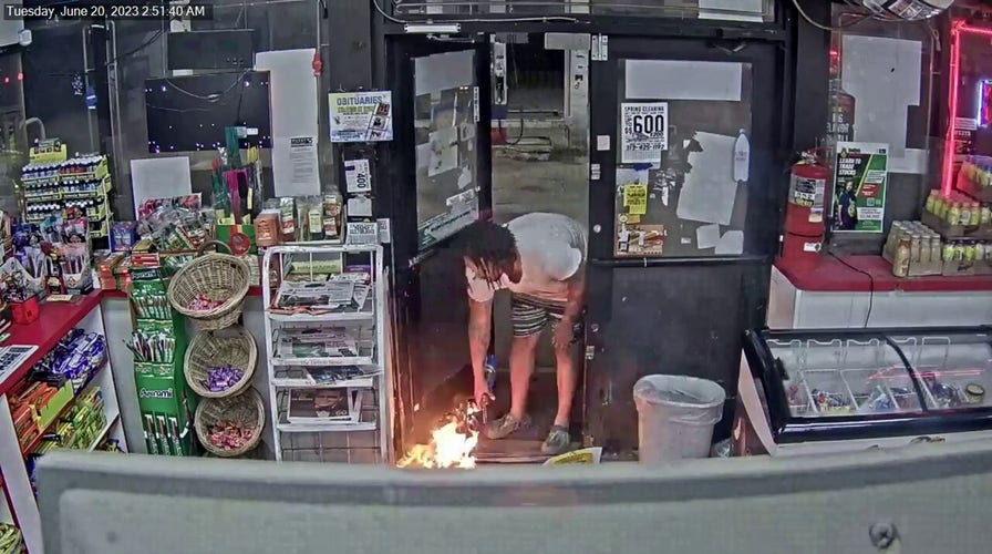 Detroit man sets gas station on fire