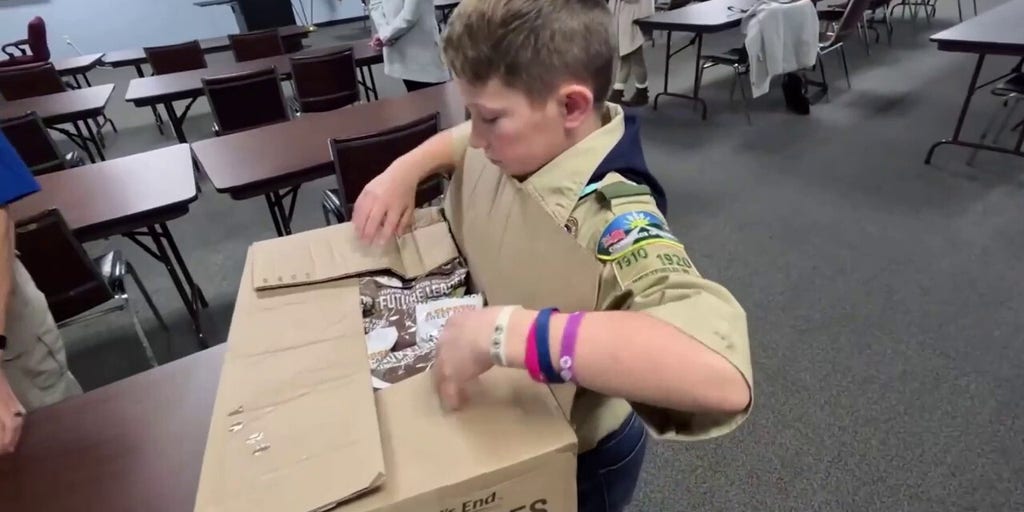 Popcorn donation from Boy Scout helps fuel police department