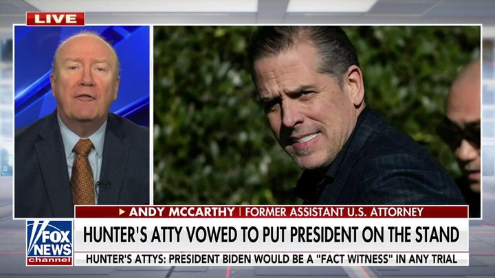 Hunter Biden's attorney vowed to put president on the stand 