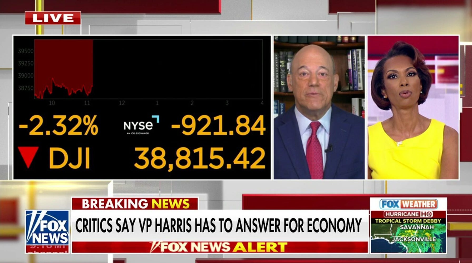 The 2024 Race: Trump Leads Harris on Economy as Stocks Tumble