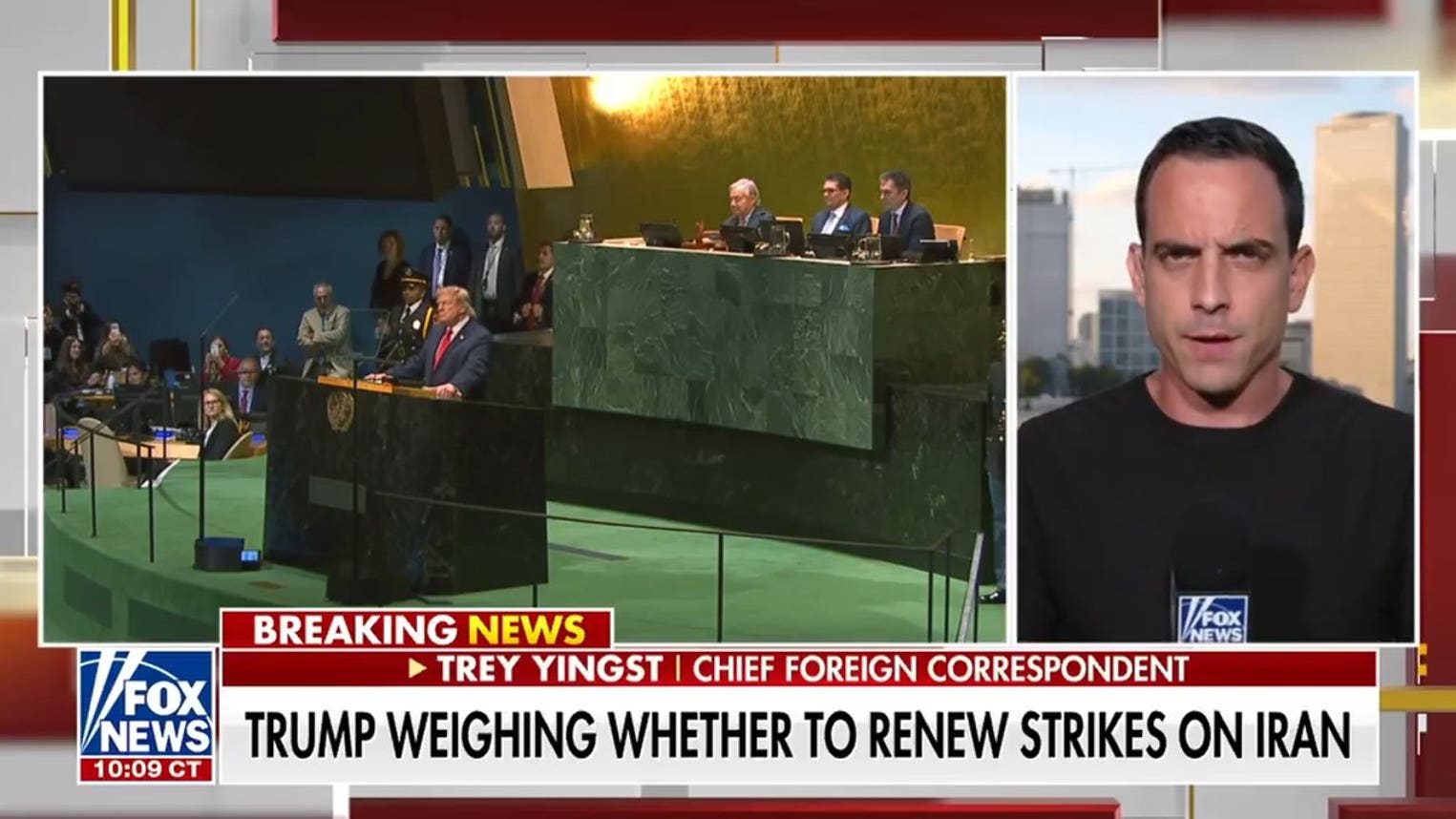 Trump weighs renewed strikes on Iran in address to UN General Assembly