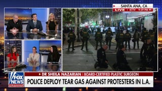 Police deploy tear gas against LA protesters