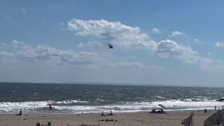 NYPD helicopter flies over NYC beach where shark spotted - Fox News