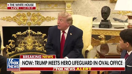 Trump honors hero lifeguard Ryder Williams in the Oval Office