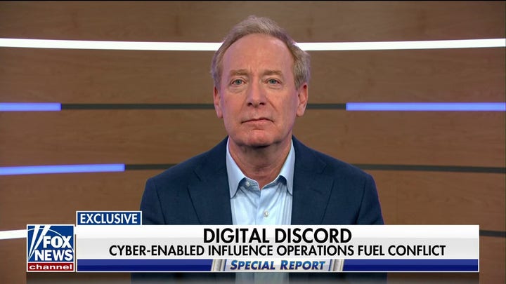 Microsoft exec Brad Smith says censorship is not the answer to combating new era of foreign threats