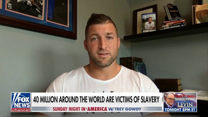 Tim Tebow shares message about the work his organization is doing to combat human trafficking