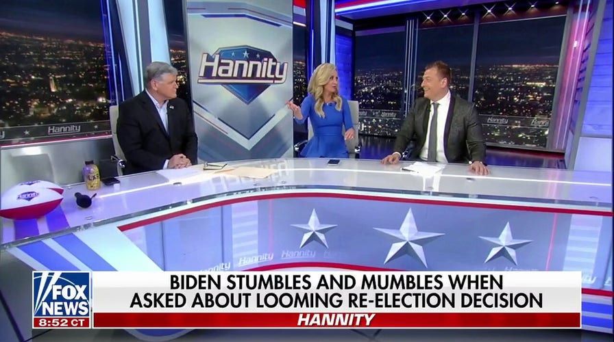 Jimmy Reacts To Biden's Answer About His Re-Election Decision On 'Hannity'