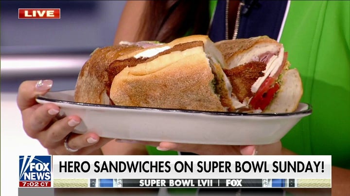 Rachel Campos-Duffy tries Faicco’s Italian hero ahead of tonight's Super Bowl 