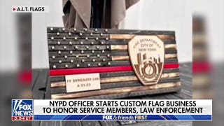 NYPD officer starts custom flag business to honor servicemembers, law enforcement