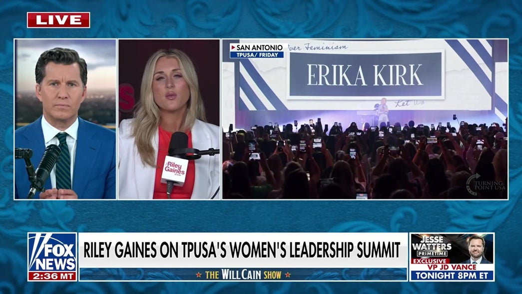 Riley Gaines exposes 'death culture' of anti-TPUSA protesters