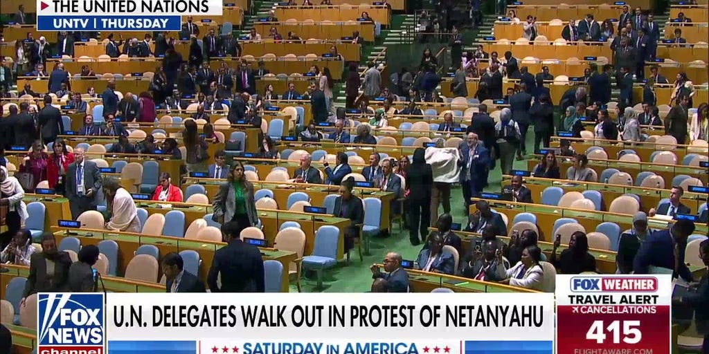 Netanyahu slams UN delegates who walked out during speech