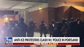 Anti-ICE protesters clash with police in Portland