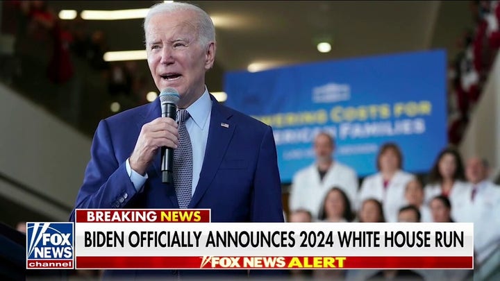 Biden officially announces 2024 re-election bid