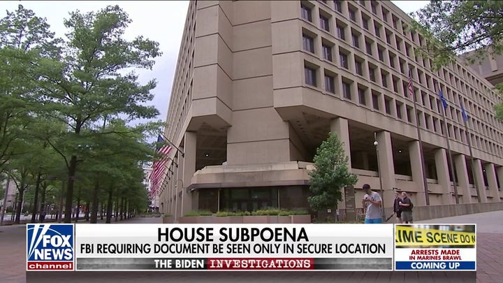 Document allegedly contains claim Biden accepted a bribe for a policy decision as VP