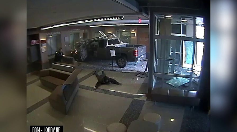 Colorado man intentionally drove pickup truck into police station lobby 'in order to be heard': police