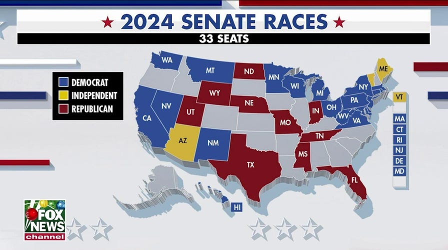 Senate seats could flip in several states