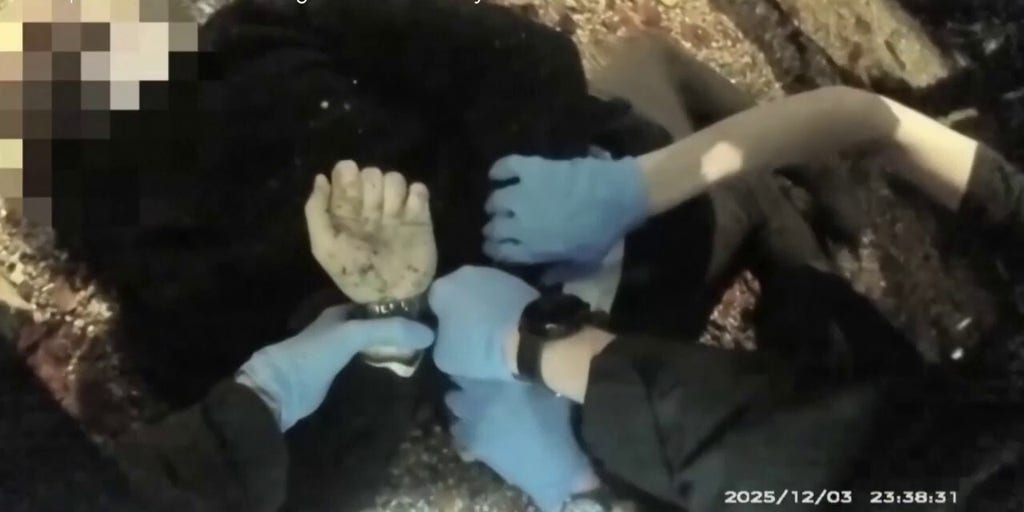GRAPHIC CONTENT WARNING: British police handcuff Henry Nowak after he was fatally stabbed by man who accused him of racism