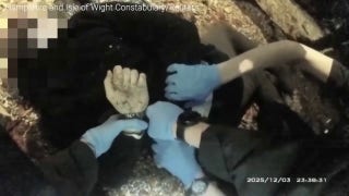 GRAPHIC CONTENT WARNING: British police handcuff Henry Nowak after he was fatally stabbed by man who accused him of racism
