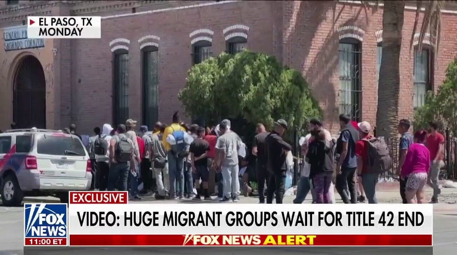 Fox video shows migrant groups waiting to rush border as end of Title 42 looms