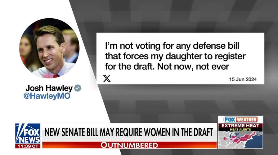 GOP lawmakers push back on proposal requiring women to register for draft