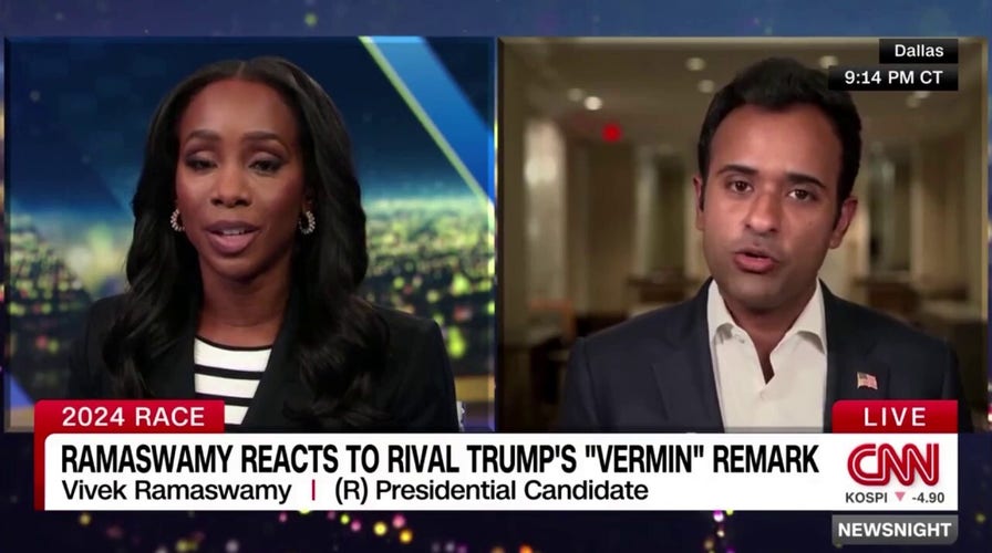 Vivek Ramaswamy clashes with CNN's Abby Phillip over Trump's 'vermin' comments