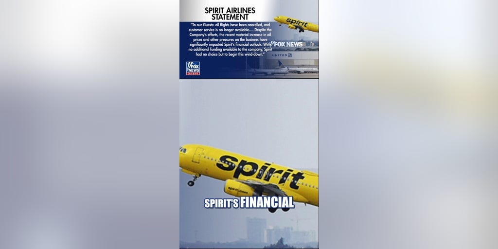 Spirit issues NEW statement as airline ceases operations