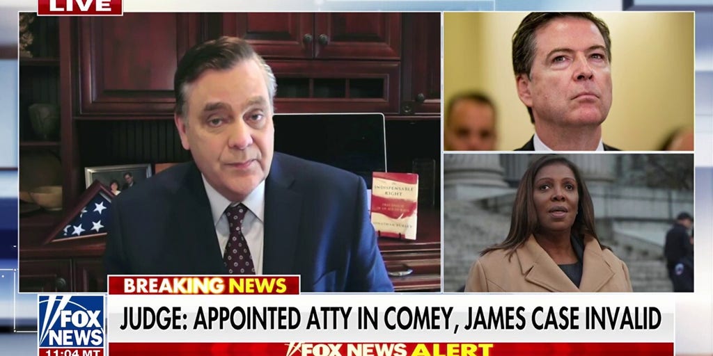 Judge drops DOJ cases against James Comey, Letitia James