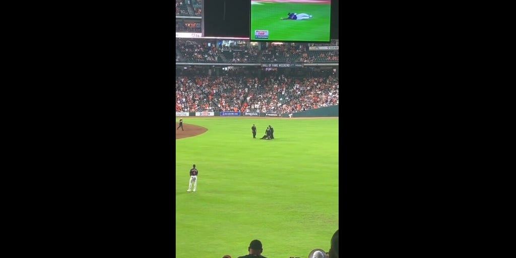 Fan interrupts Astros-Orioles game