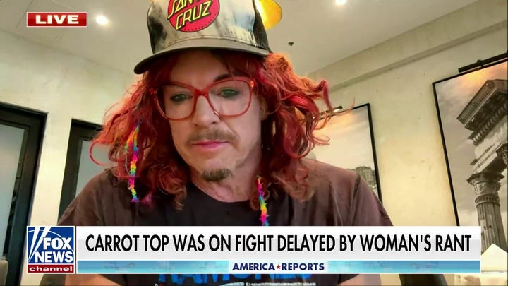 Carrot Top was on the flight delayed by woman’s viral meltdown: ‘Crazy’