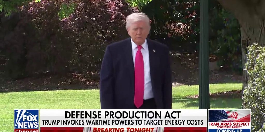 President Donald Trump invokes wartime powers to target energy costs