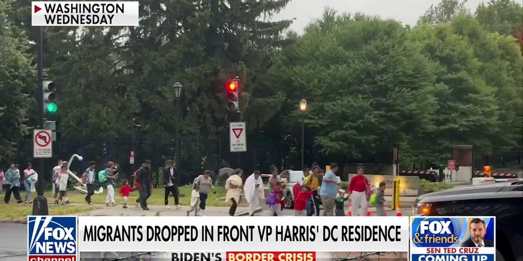 Migrants dropped off in front of Kamala Harris' DC residence Fox News