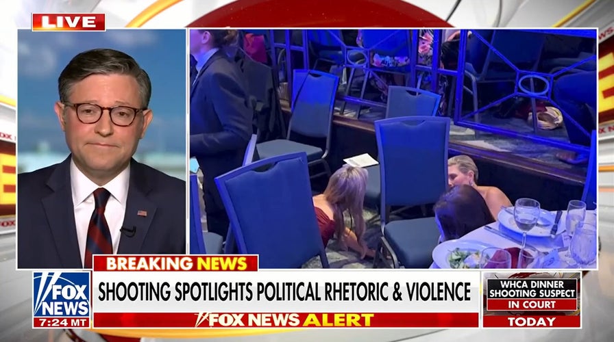 House Speaker Johnson says Trump needs ‘greater protection' after WHCA Dinner shooting