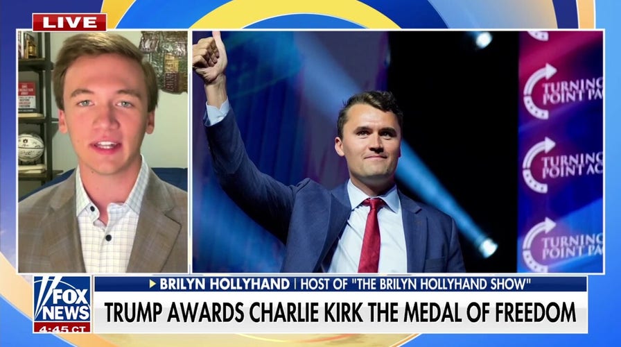 Gen Z conservative applauds Charlie Kirk's legacy after Trump's posthumous Presidential Medal of Freedom honor