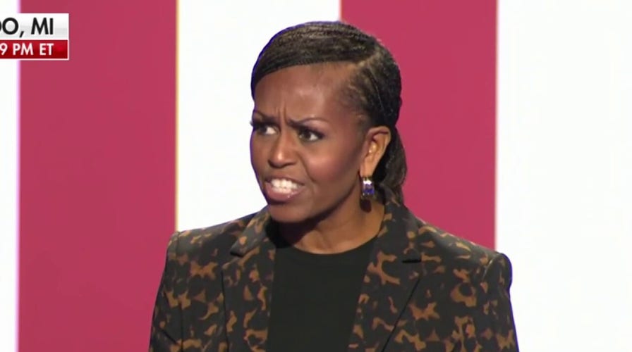 Michelle Obama claims Trump has an 'obvious mental decline' at Harris rally