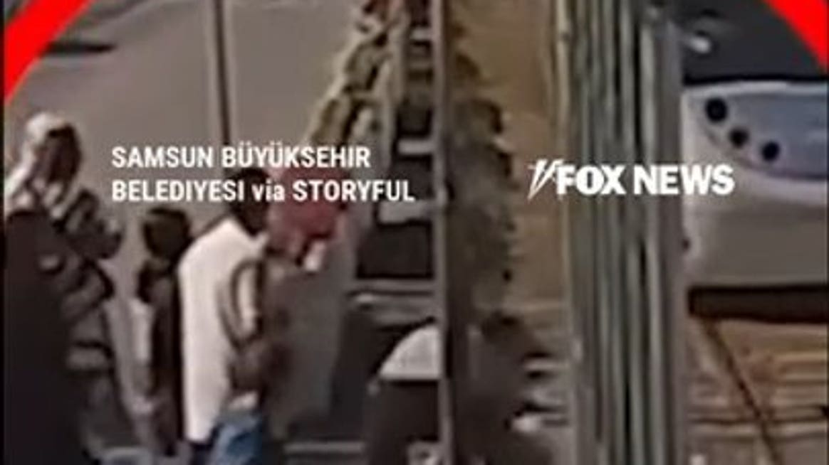 WATCH: Man SAVES child from running in front of ONCOMING train