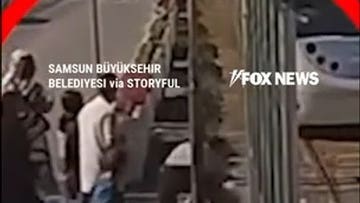WATCH: Man SAVES child from running in front of ONCOMING train