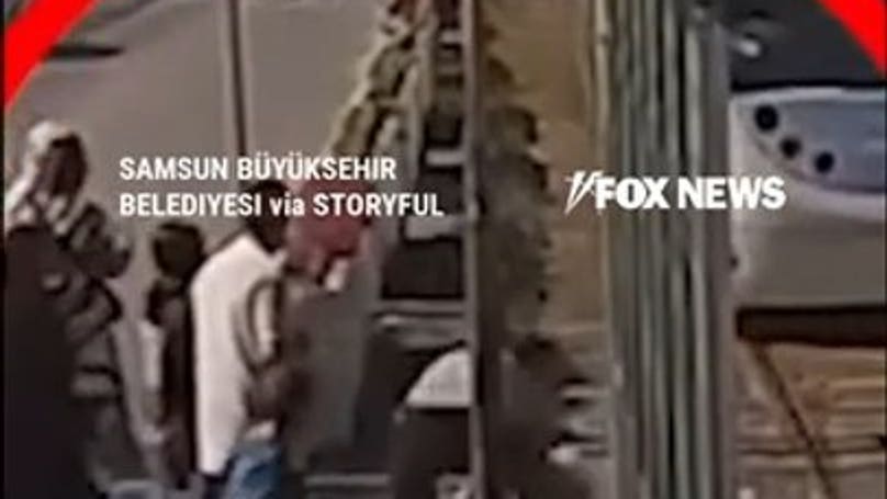 WATCH: Man SAVES child from running in front of ONCOMING train