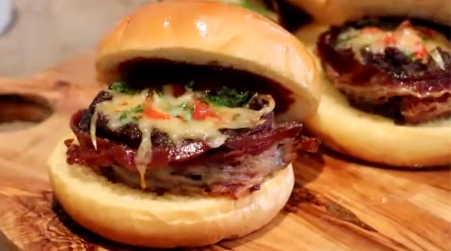 Viral tailgating burger combines beer, bacon, big Texas flavor