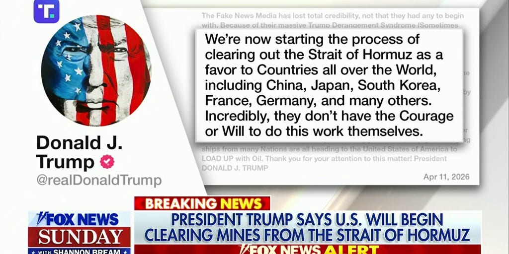 Trump slams allies as US moves to clear mines in Strait of Hormuz