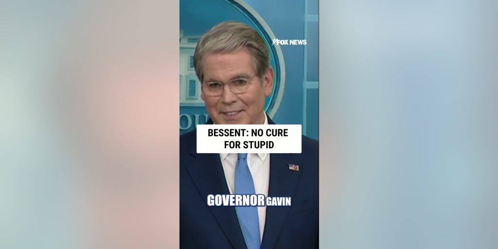 'NO CURE FOR STUPID': Bessent decries Newsom