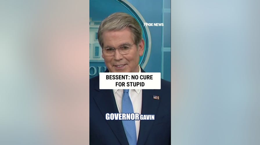 'NO CURE FOR STUPID': Bessent decries Newsom