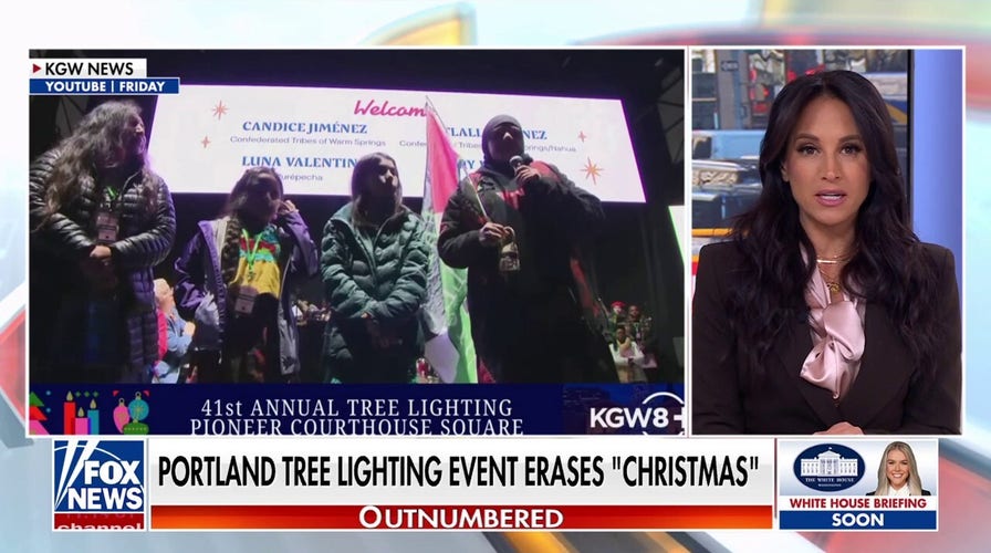 Portland 'tree lighting' speaker sparks outrage with pro-Palestinian message