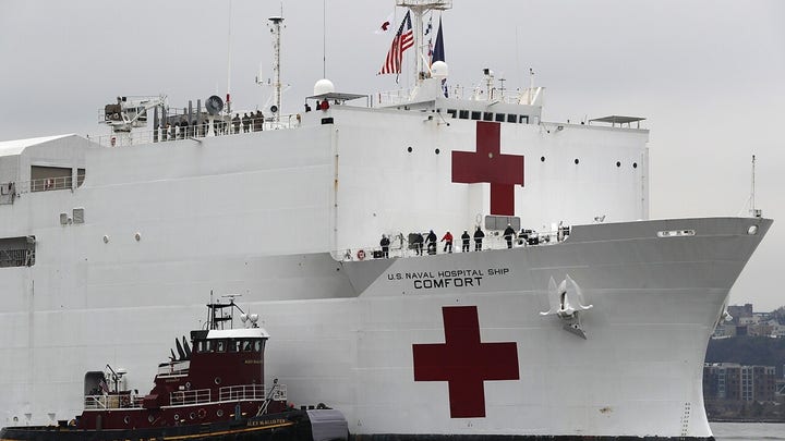 First patients expected to board USNS Comfort in New York Harbor