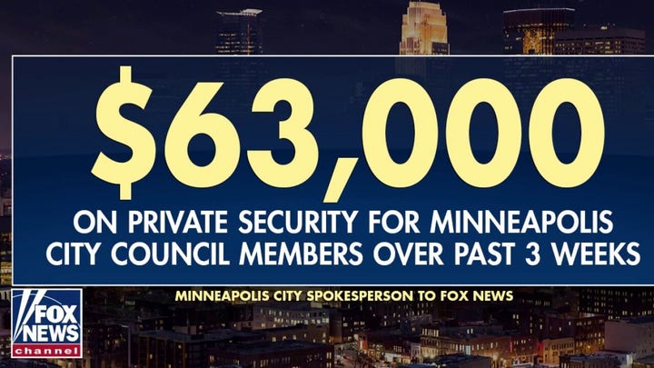 Minneapolis council members pushing to abolish police spend thousands of taxpayer dollars on private security