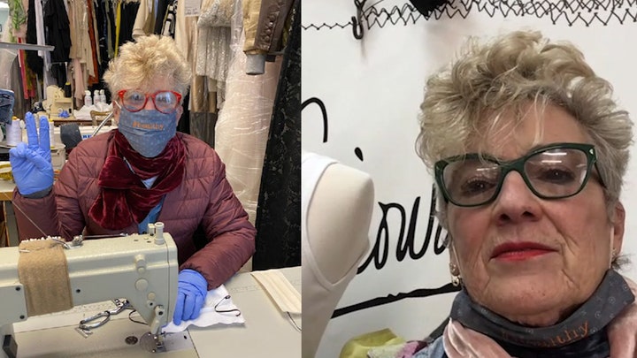 Exclusive: New York dressmaker makes face masks to help community against coronavirus