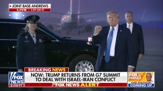 Trump lands at Joint Base Andrews after returning early from G7 summit